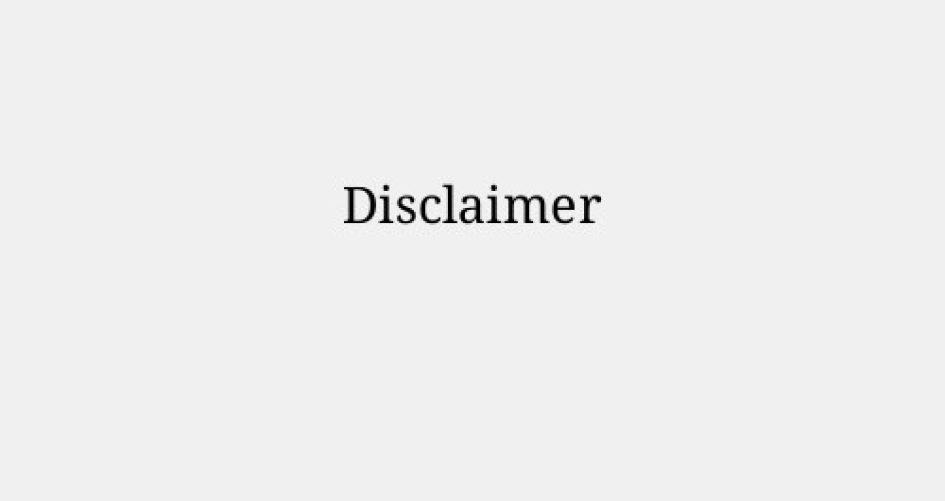 Disclaimer